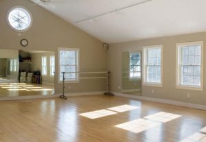 Yoga and exercise studio